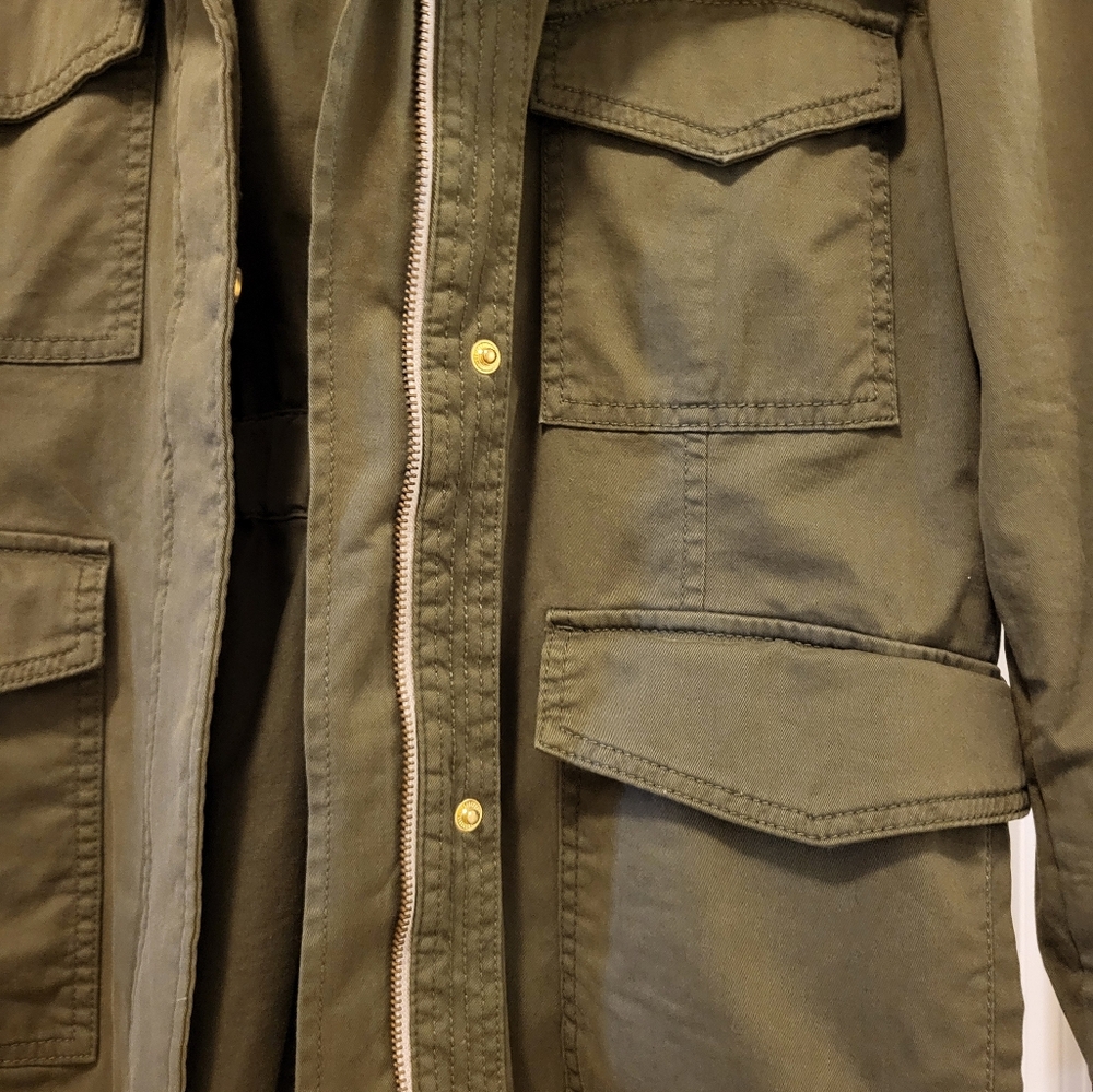 Banana Republic army green flight utility jacket size Large - Picture 4 of 6